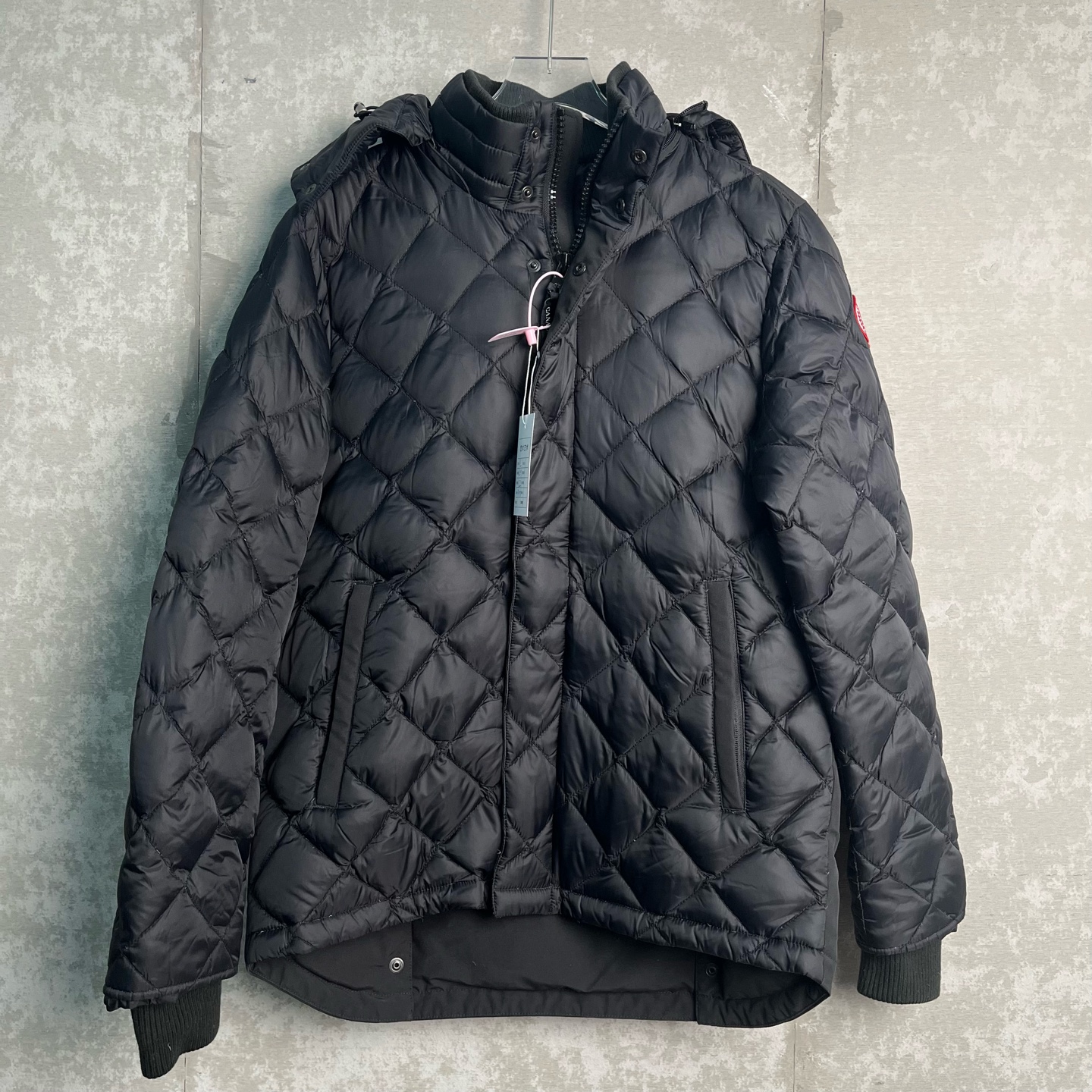 未使用 CANADA GOOSE L*1/Hendriksen系列菱格立领羽绒服/14128