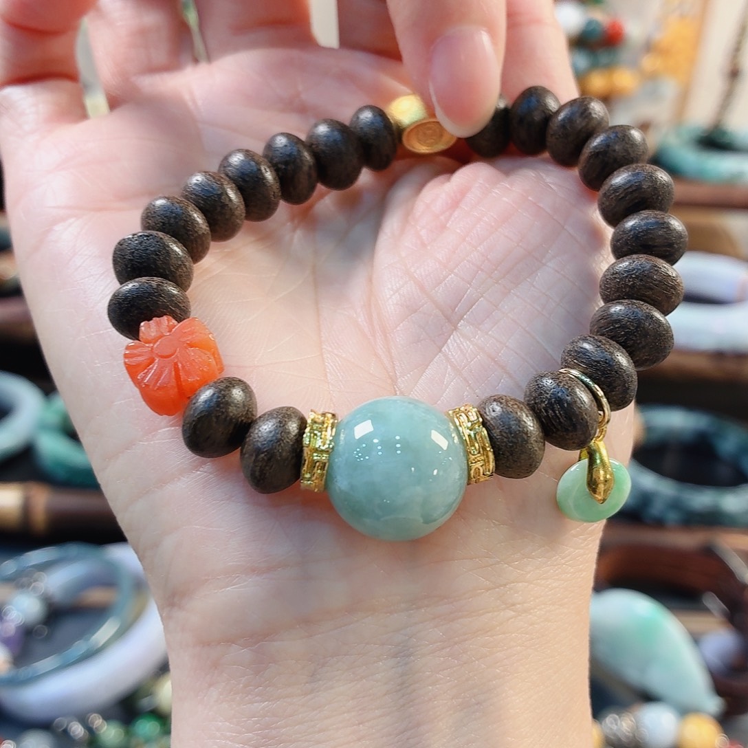 翡翠未镶嵌手链手串