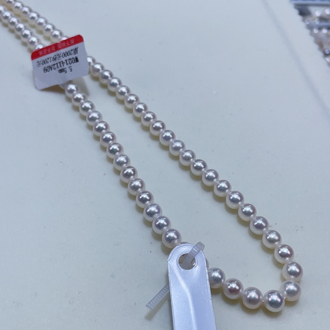 淡水珍珠银S925镶嵌颈饰5.5/6爆亮赛澳白基本毕业