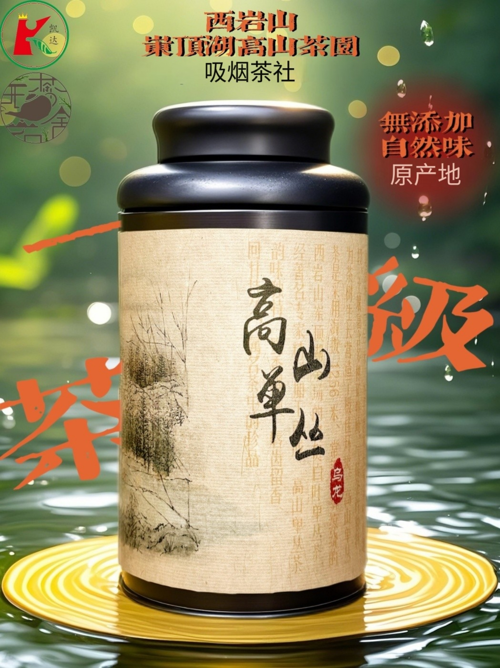 高山单丛乌龙茶蜜兰香型罐装
