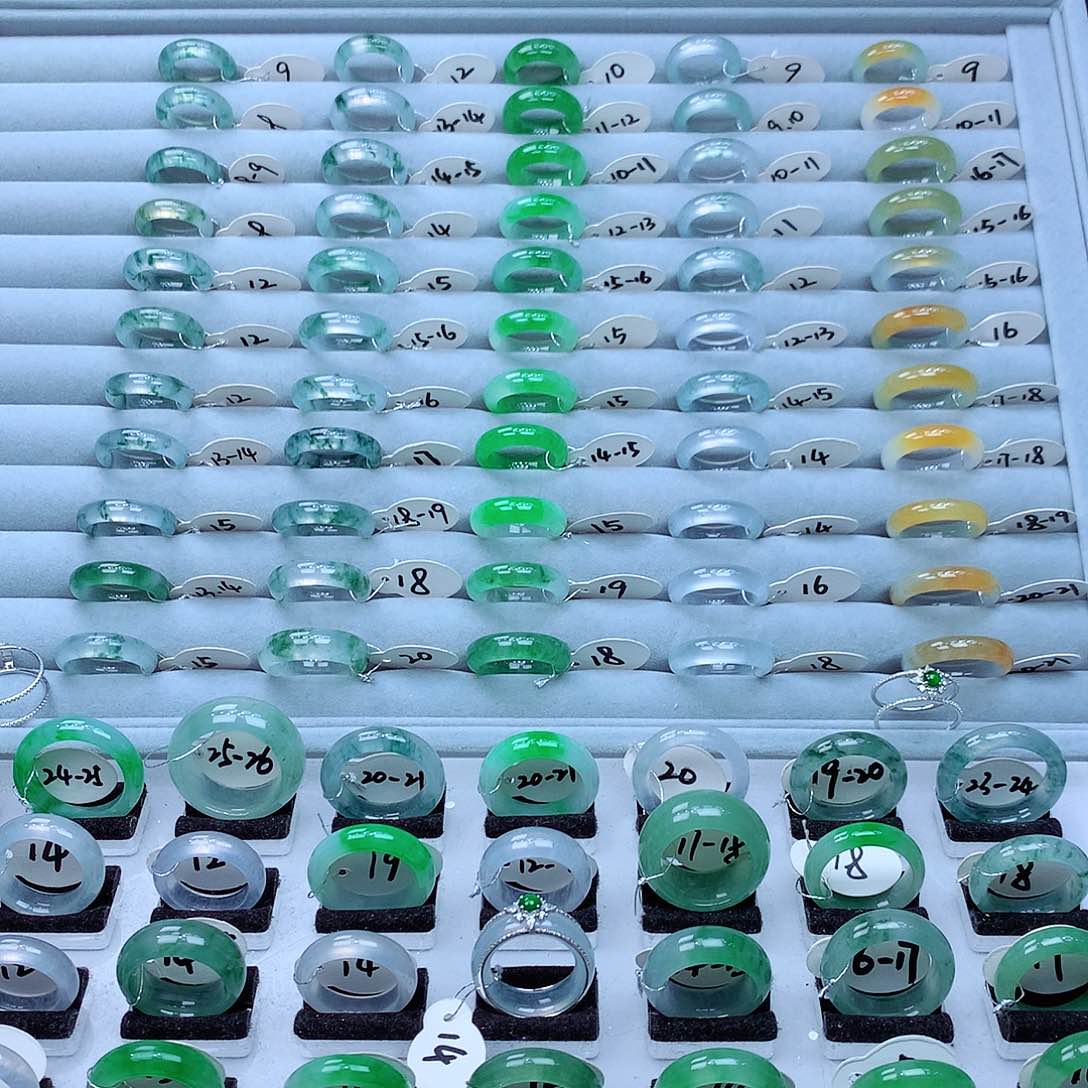 翡翠戒指未镶嵌缅甸