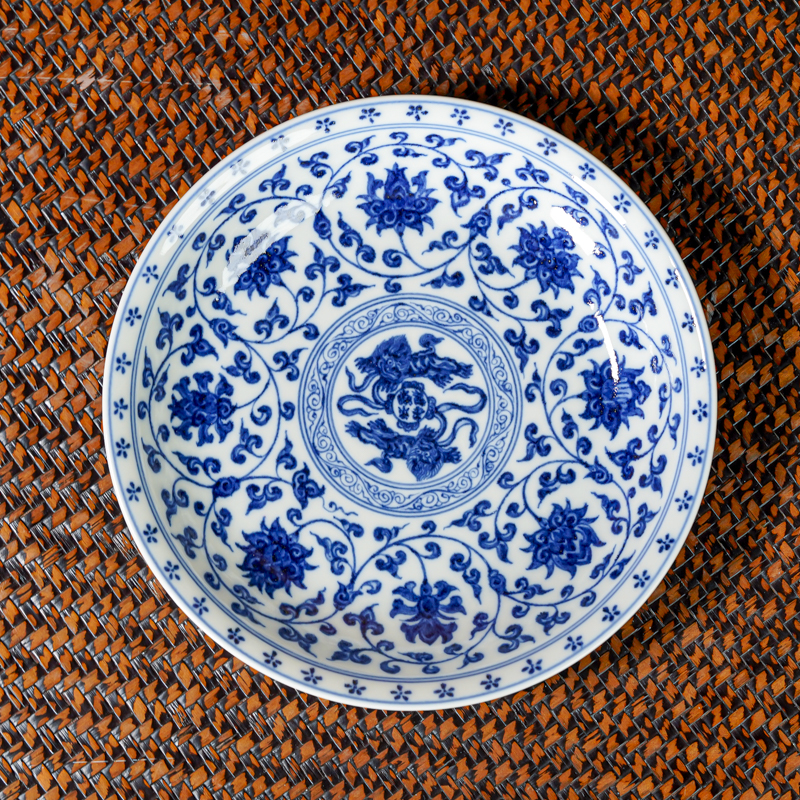 【景德镇陶瓷研究院】柴窑永乐缠枝壶承（狮心） jty372