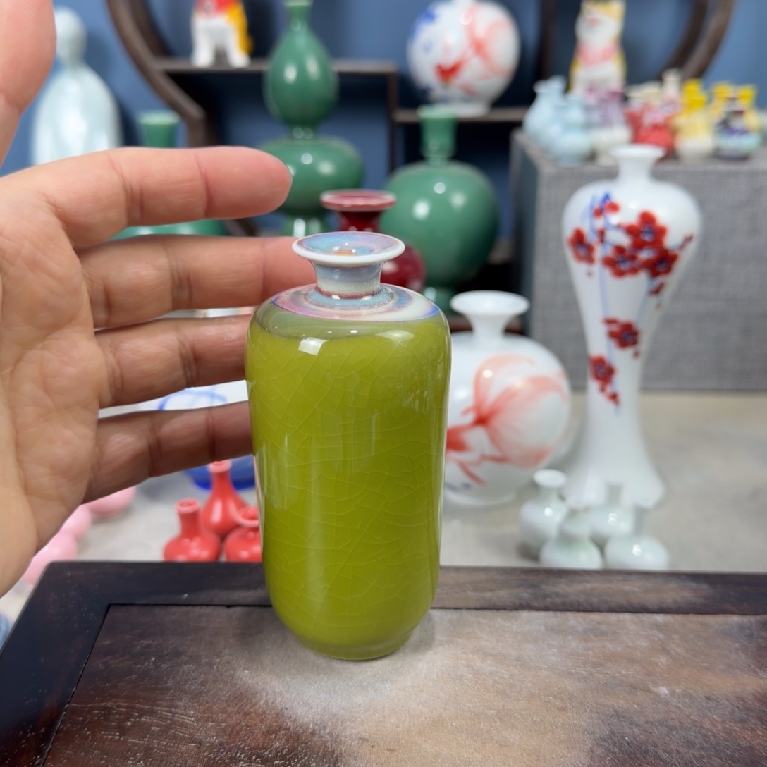 陶瓷手工小花器摆件