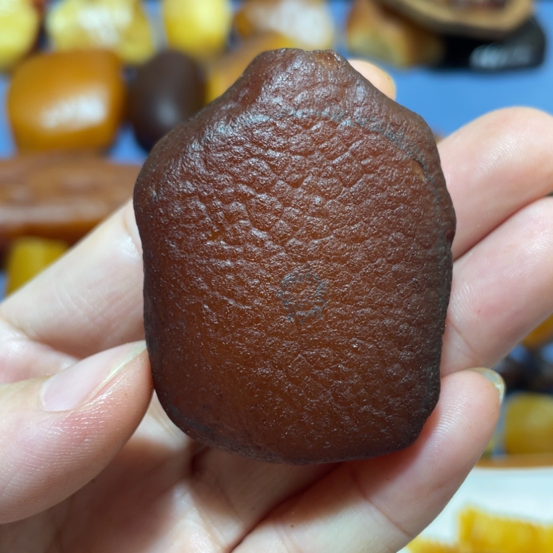 定制蜜蜡未镶嵌全荔枝红皮