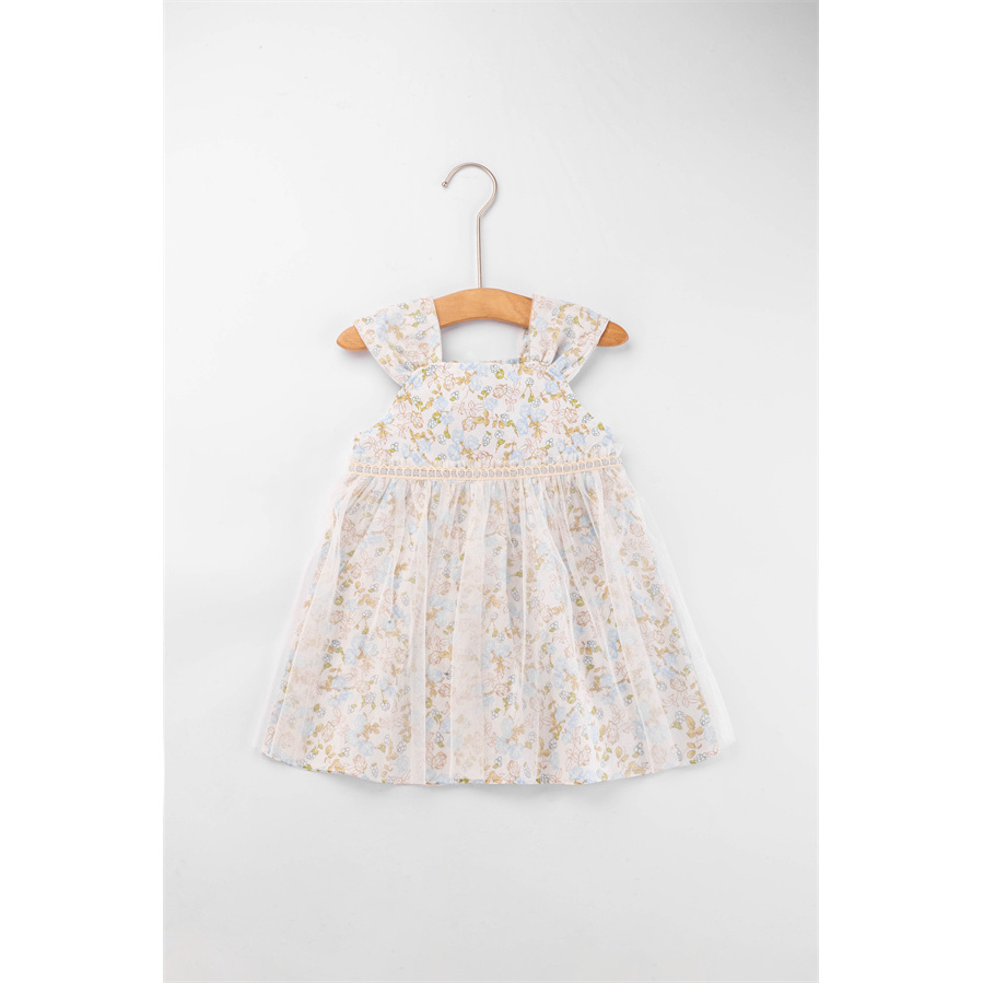 【原法D】山茶花连衣裙女中小童裙子QL338