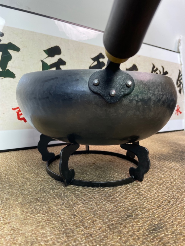【热锻工艺】三合一条锤圆锤镜面锤三种锤锻打精品大肚锅