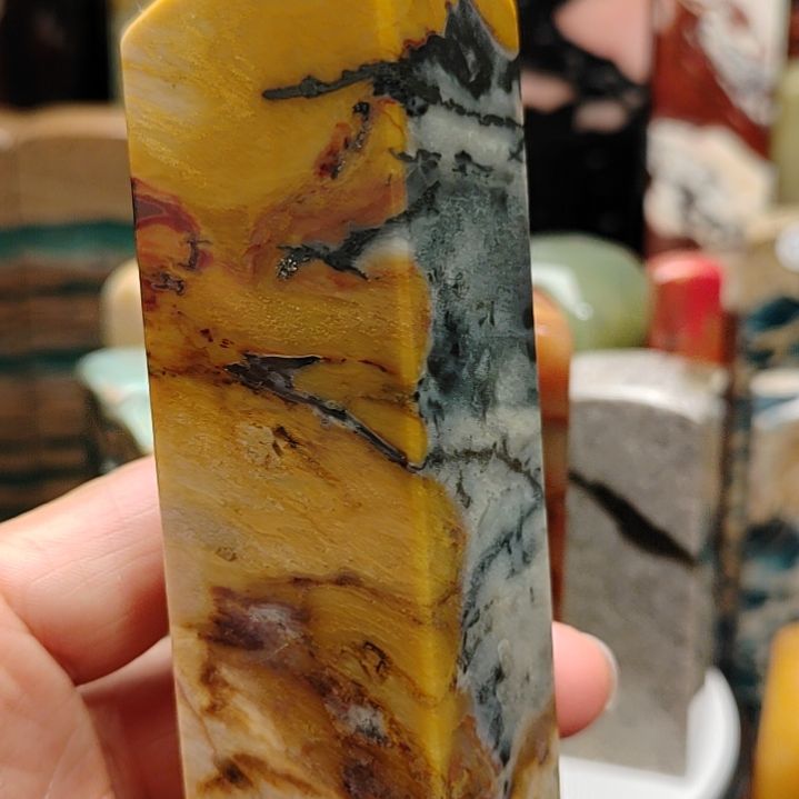 昌化石昌化石三彩水墨黄冻印章