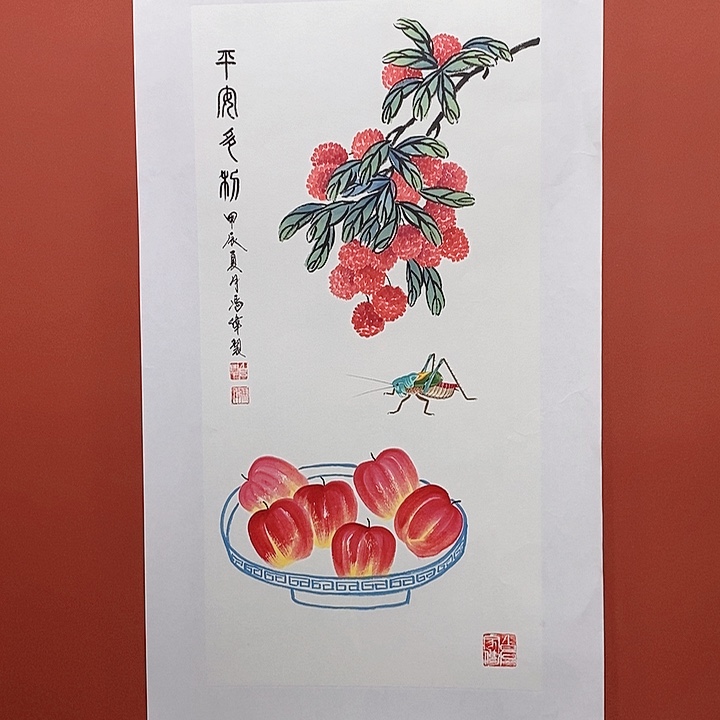 国画冯伟老师手绘国画作品音浩