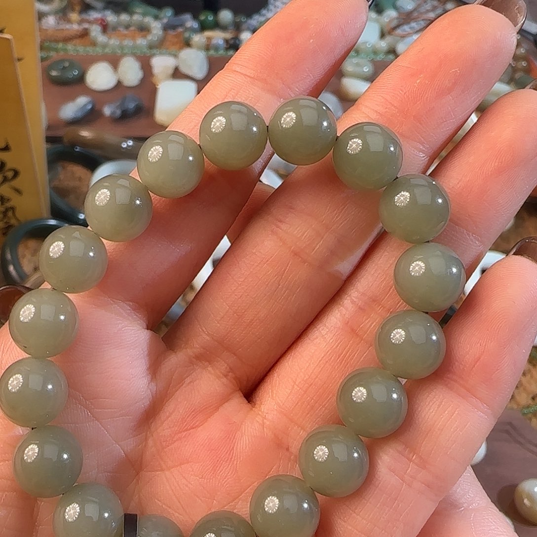 和田玉未镶嵌手链