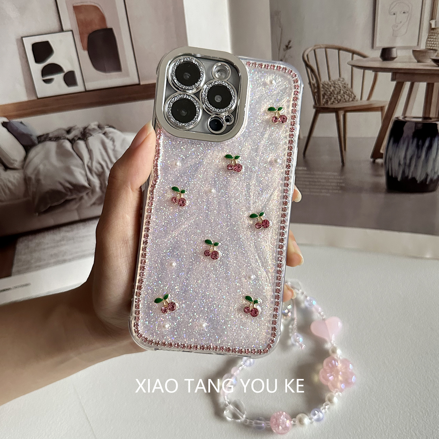 全包ins可爱立体樱桃手机壳适用苹果荣耀华为小米OPPOvivoiPhone