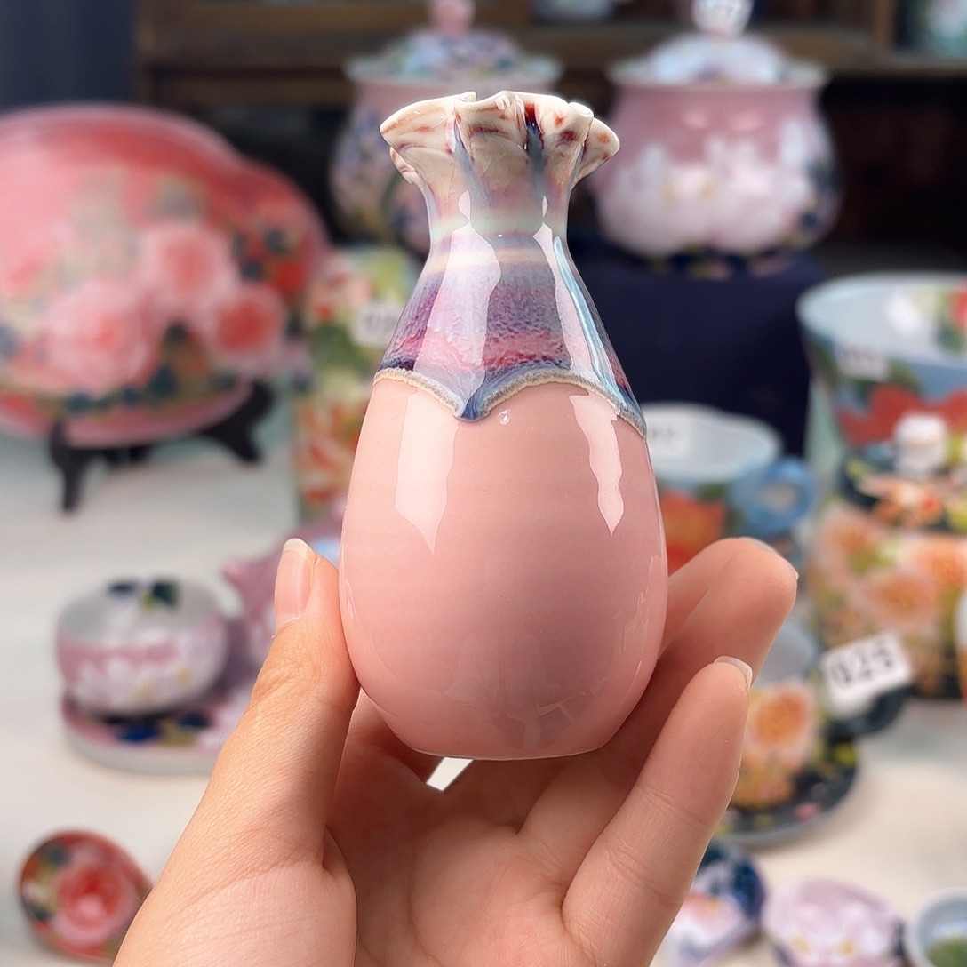 景德镇手绘高温釉下彩陶瓷茶具