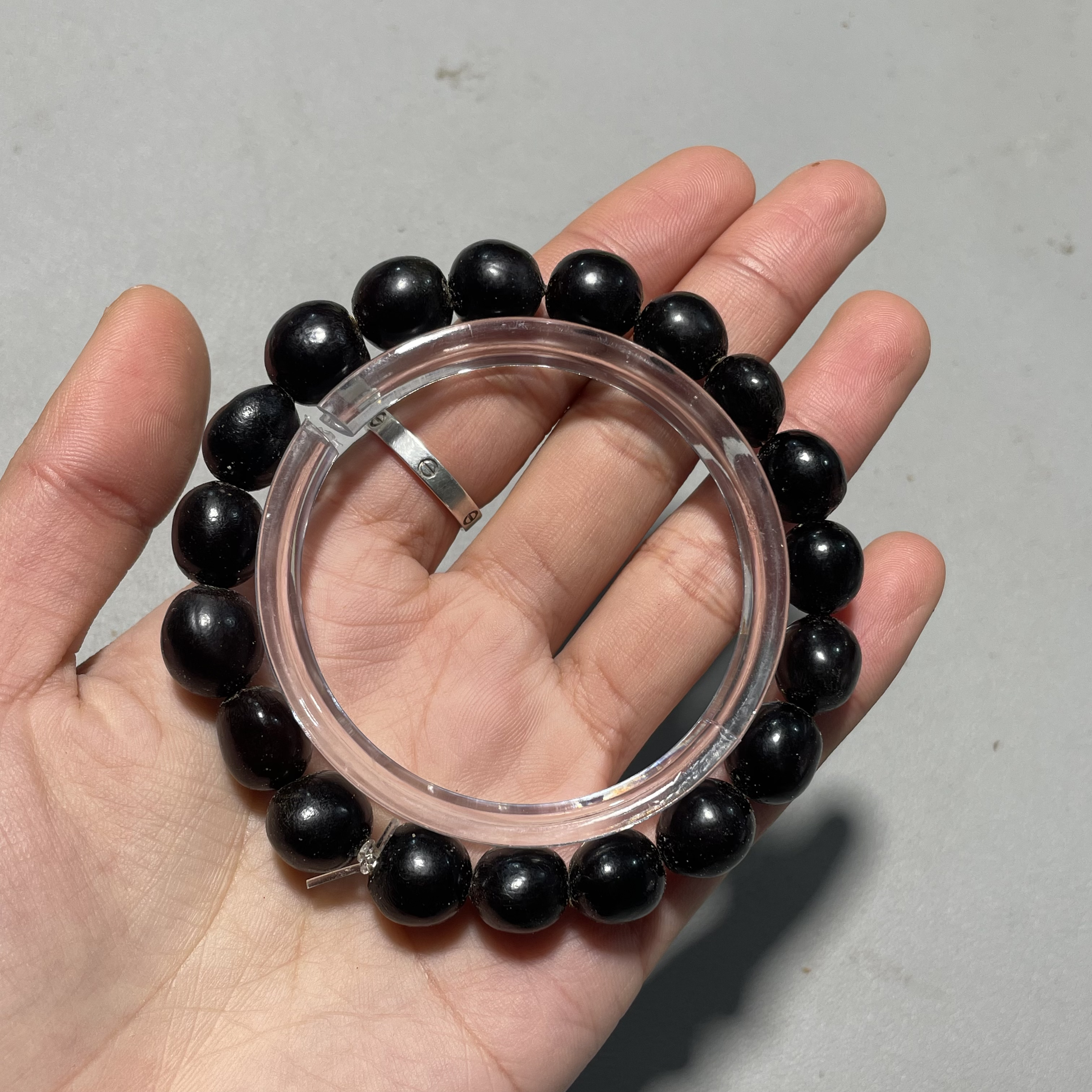 B221无患子菩提小手串（天然材质随型非正圆底色颗数多样性发其一）