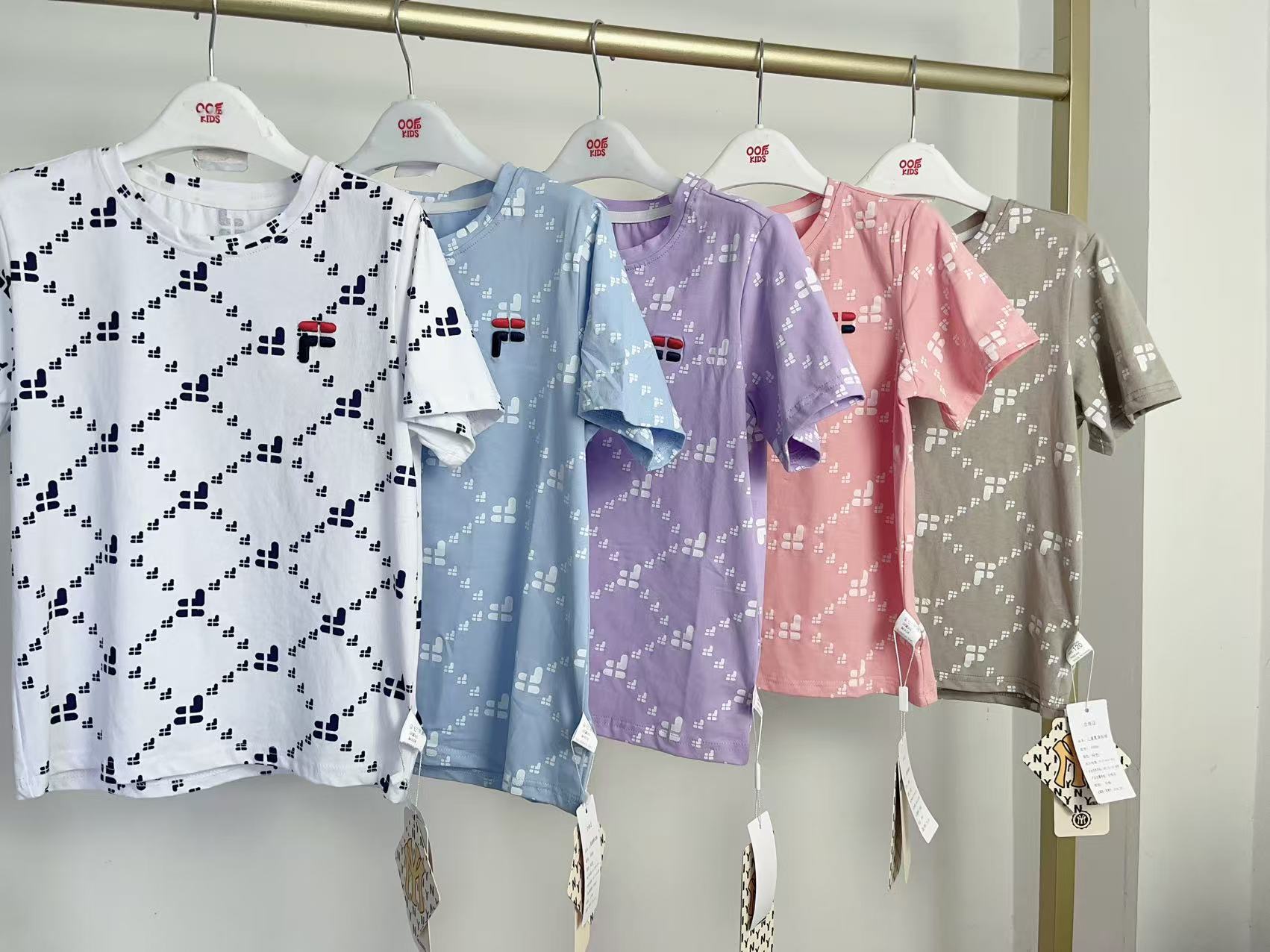 FF006童装上衣：白，蓝，粉, 紫，卡其。专拍