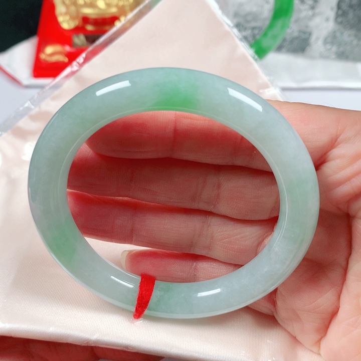 未镶嵌手镯翡翠  编号F1305 圆条54.3 