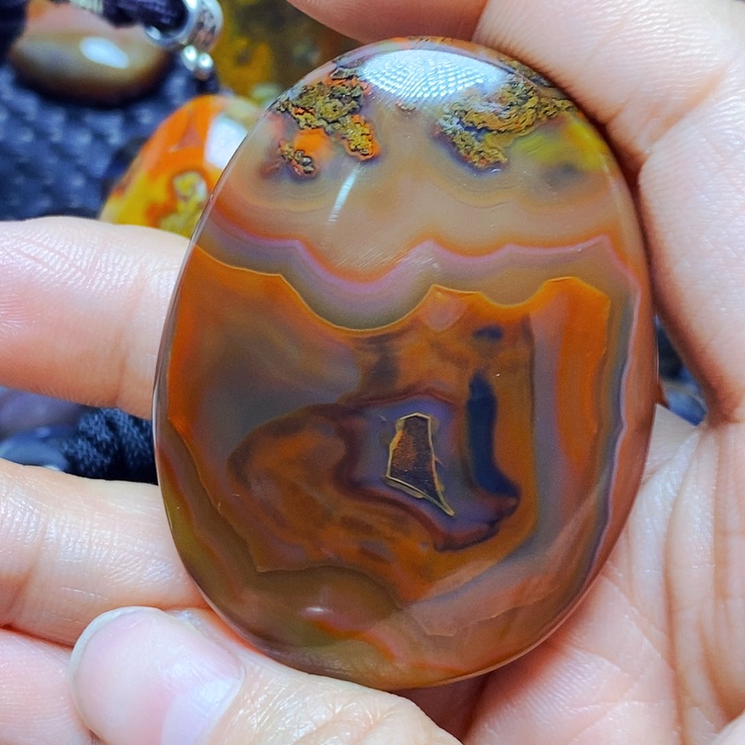 未镶嵌颈饰玛瑙/玉髓。*。