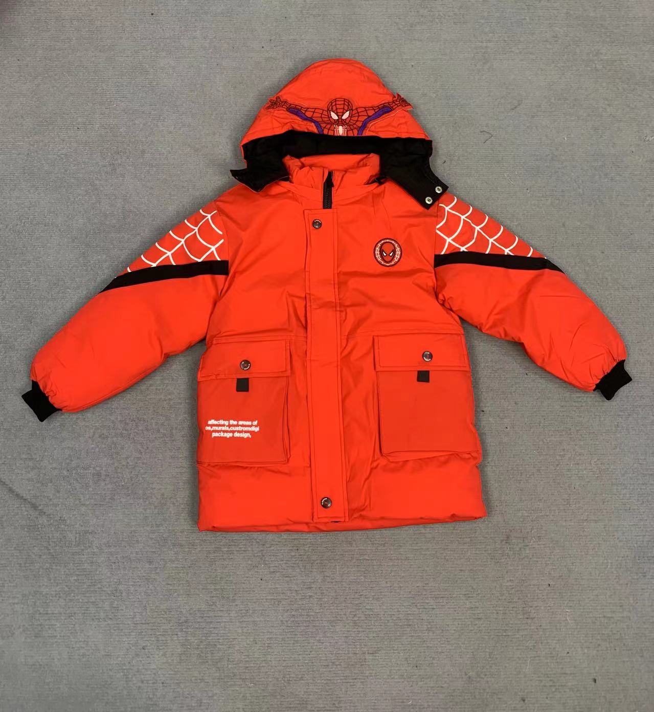 棉袄冬装红色冬季儿童加绒男加厚常规款中长款风格棉服冬款休闲