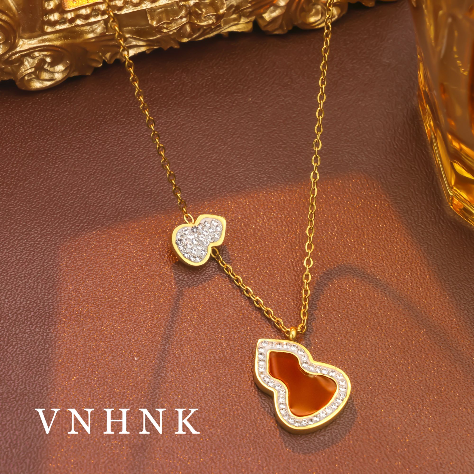 钛钢项链 美可儿   G689   金色(45cm)气质百搭项链预售