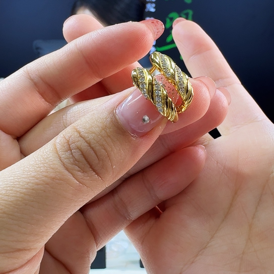 翡翠耳饰银S925镶嵌没有翡翠发925耳包