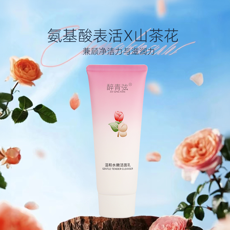 山茶氨基酸温和洁面乳绵密泡沫净澈肌肤100克