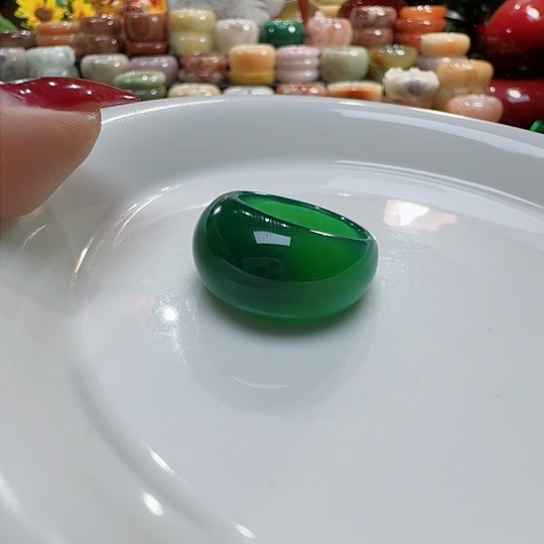 玛瑙/玉髓戒指未镶嵌娜*