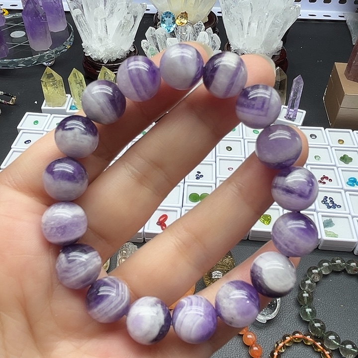 手链未镶嵌紫晶天然水晶保证正品