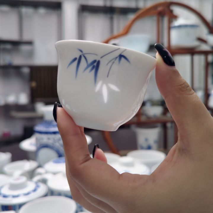 陶瓷节节高升小杯两只装