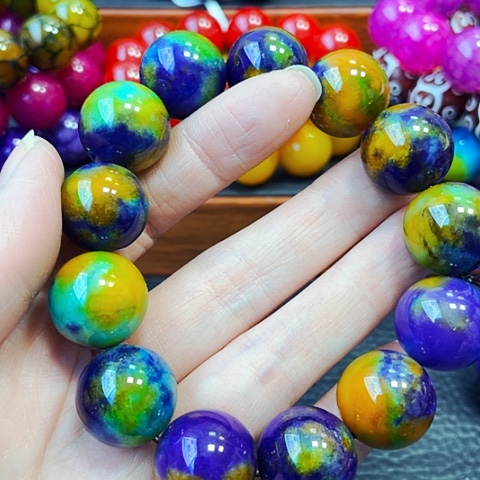 玛瑙/玉髓手链未镶嵌紫龙胆18