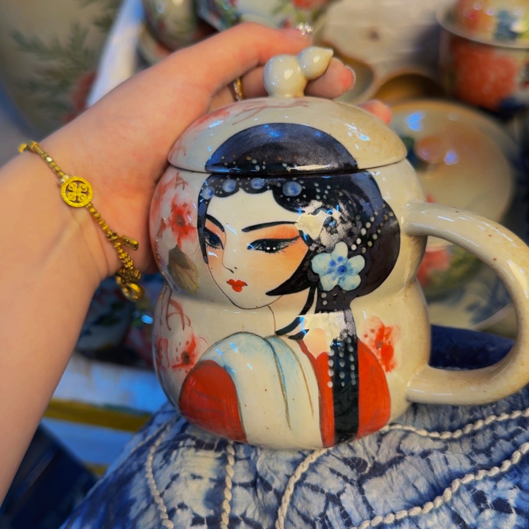 瓷片景德镇陶瓷手工手绘