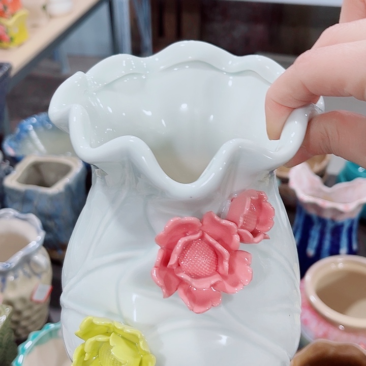 多肉陶瓷花盆满10元包邮