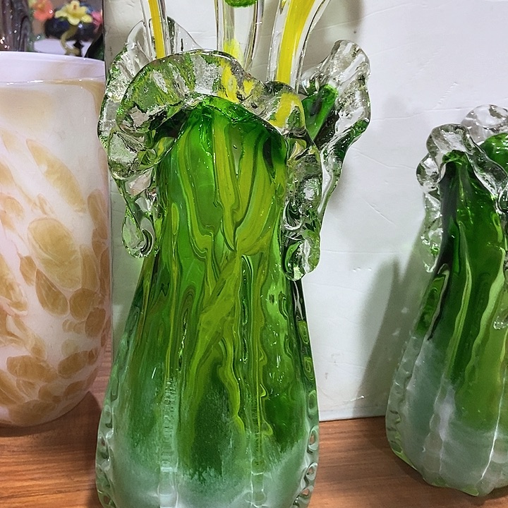 无铅玻璃琉璃花瓶高33口11