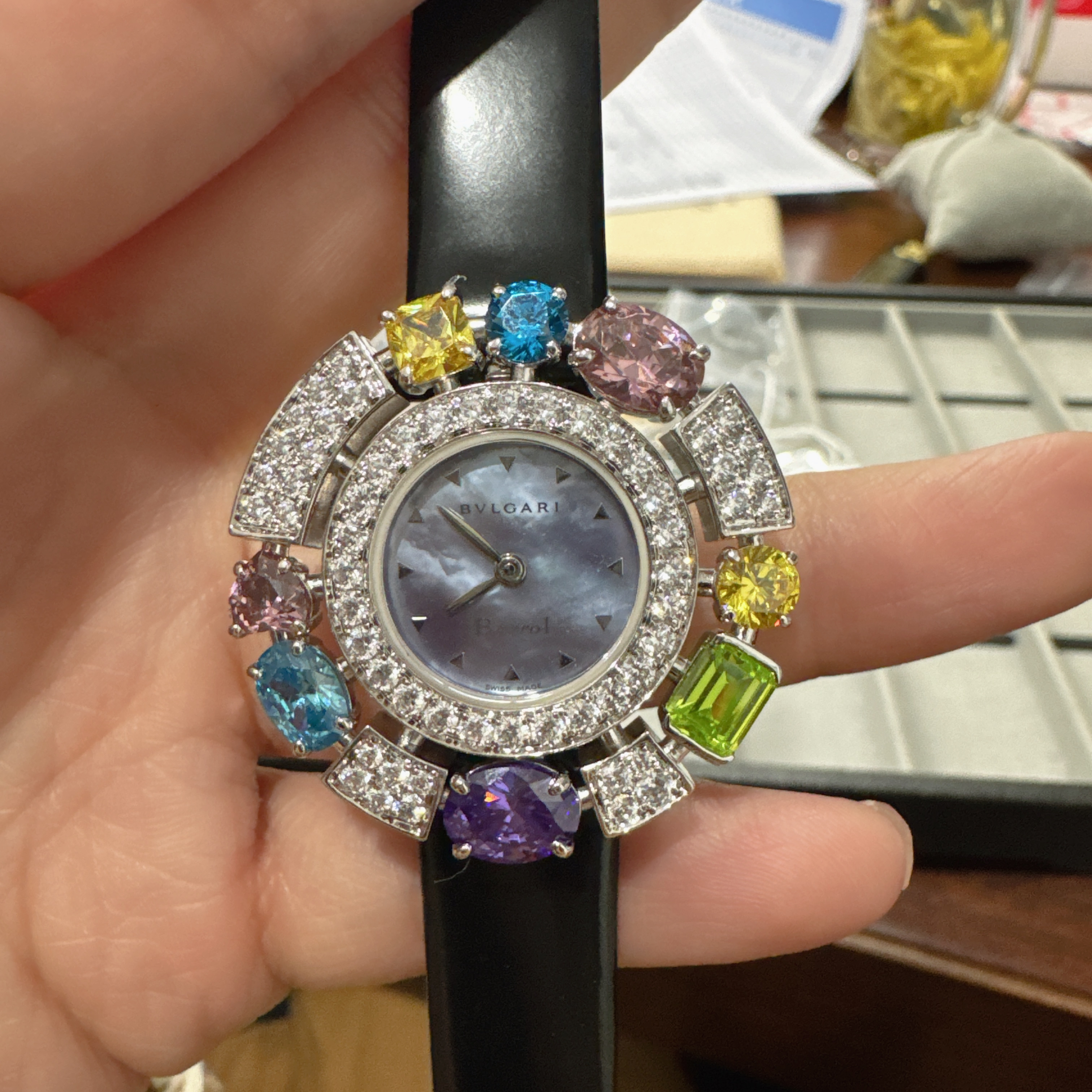 95新 BVLGARI/宝格丽 宝格丽50578石英女士手表