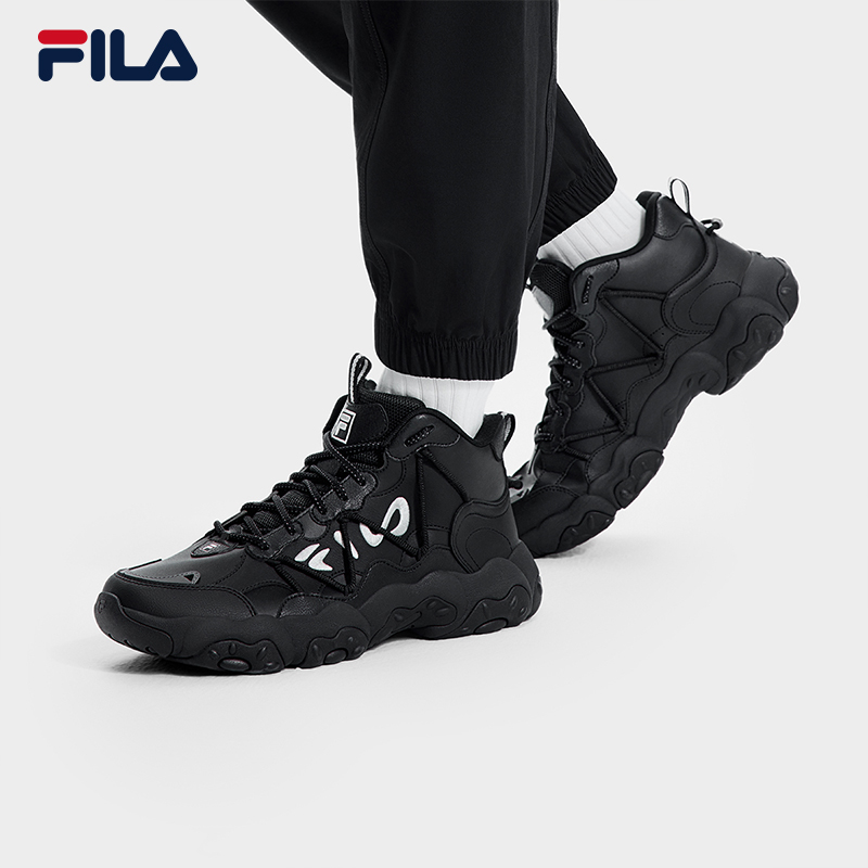 Fila/斐乐老爹鞋情侣款【高帮猫爪6代】厚底时尚运动鞋F12M511115F