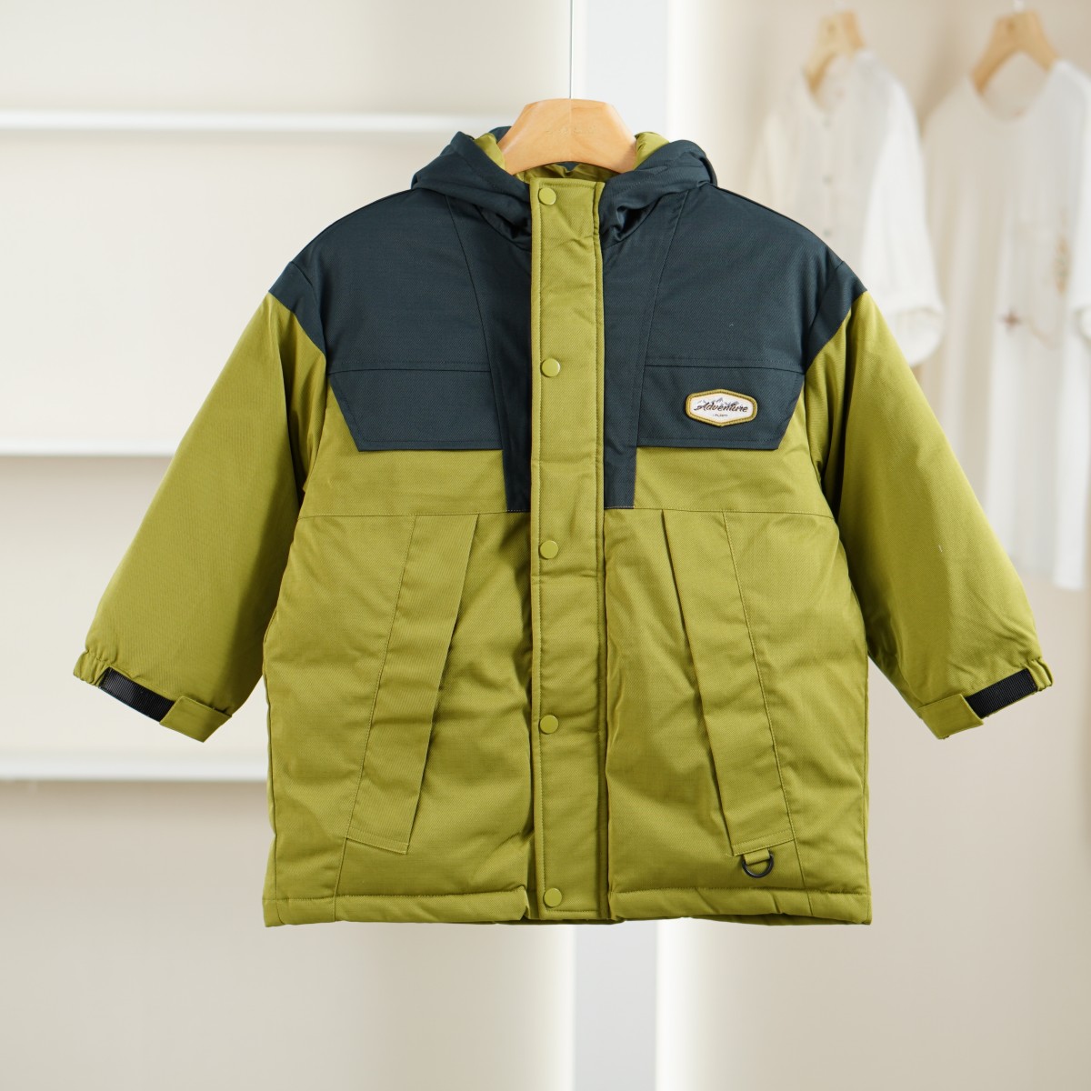 麦迪尚品 一路童行【植】31129467 秋冬户外拼接滑雪服羽绒服童装