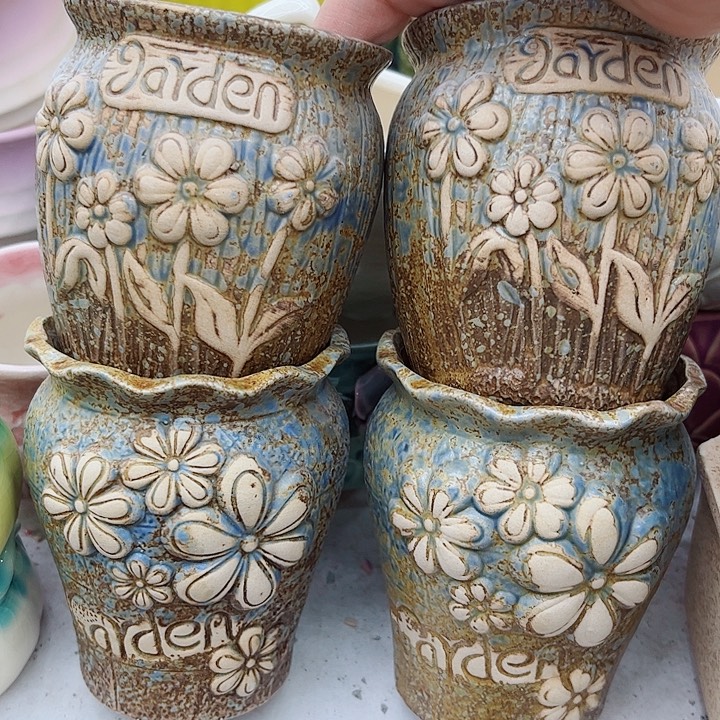 多肉绿植陶瓷花盆9.9包邮，有孔