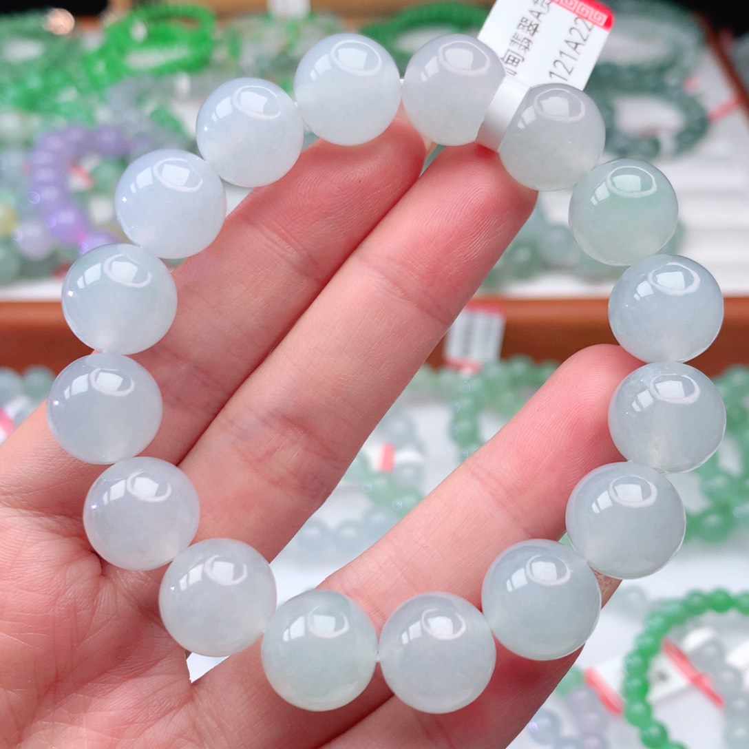 翡翠手链未镶嵌翡翠12.6mm