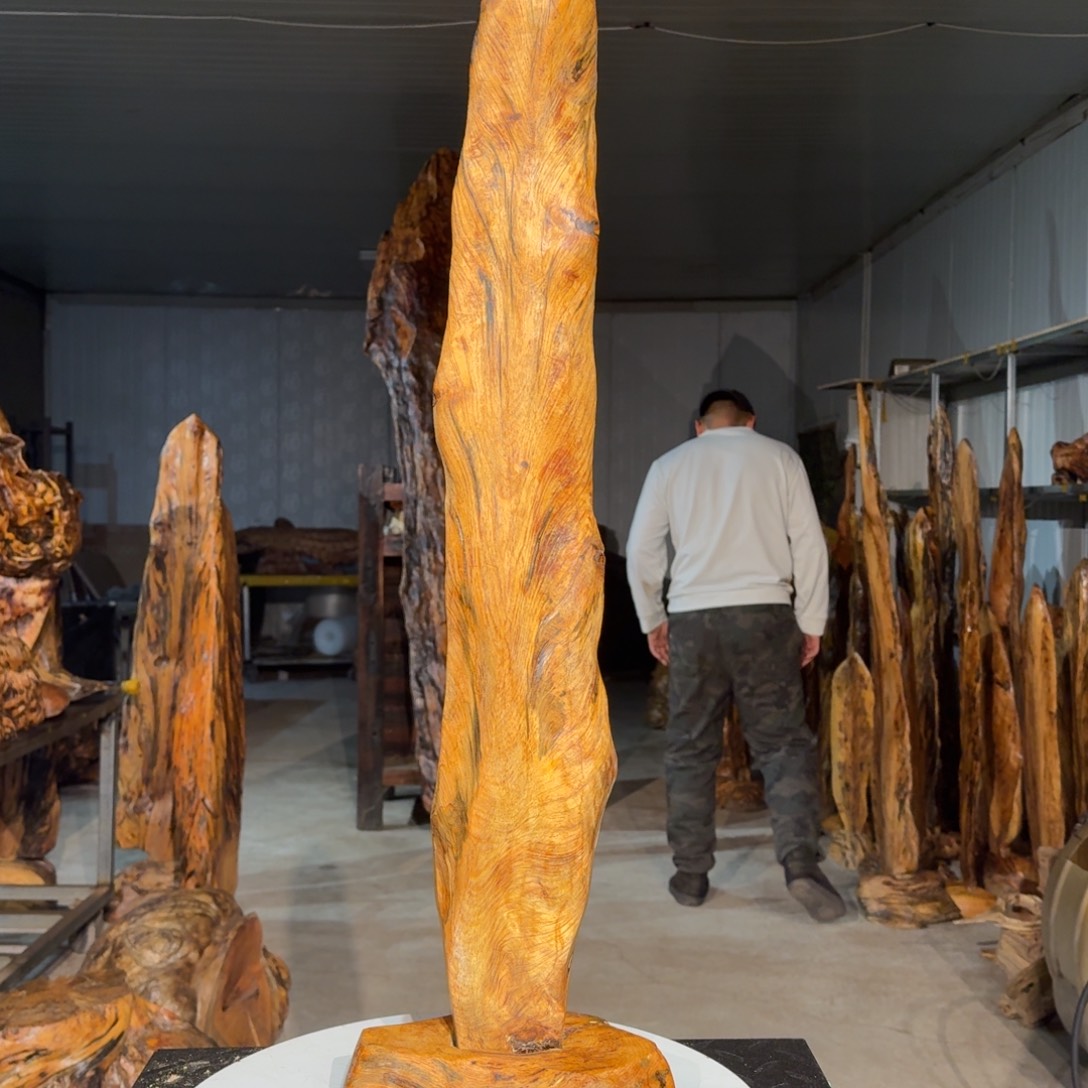 王***来木佳友琥珀木摆件43