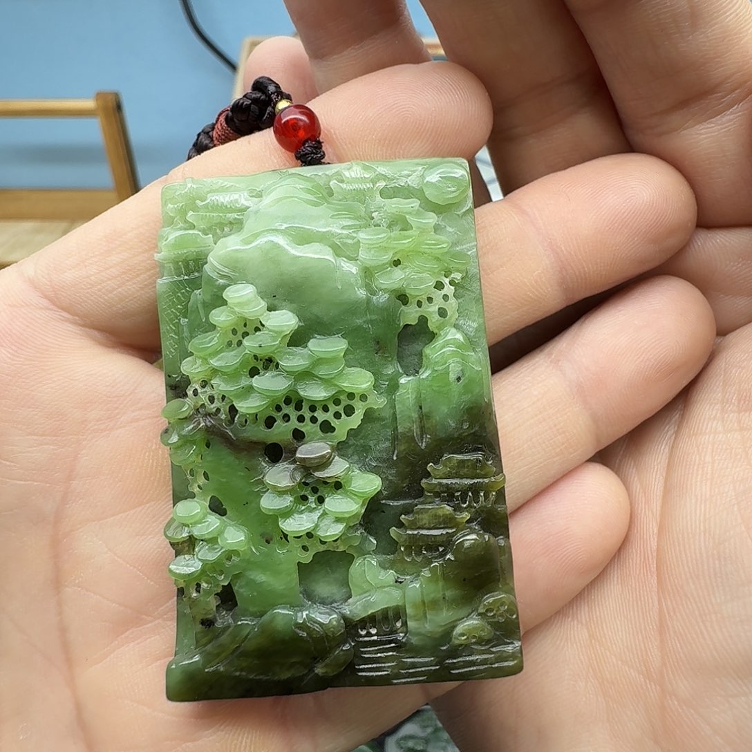 巴***赫和田玉未镶嵌挂件2025和田玉福利专场