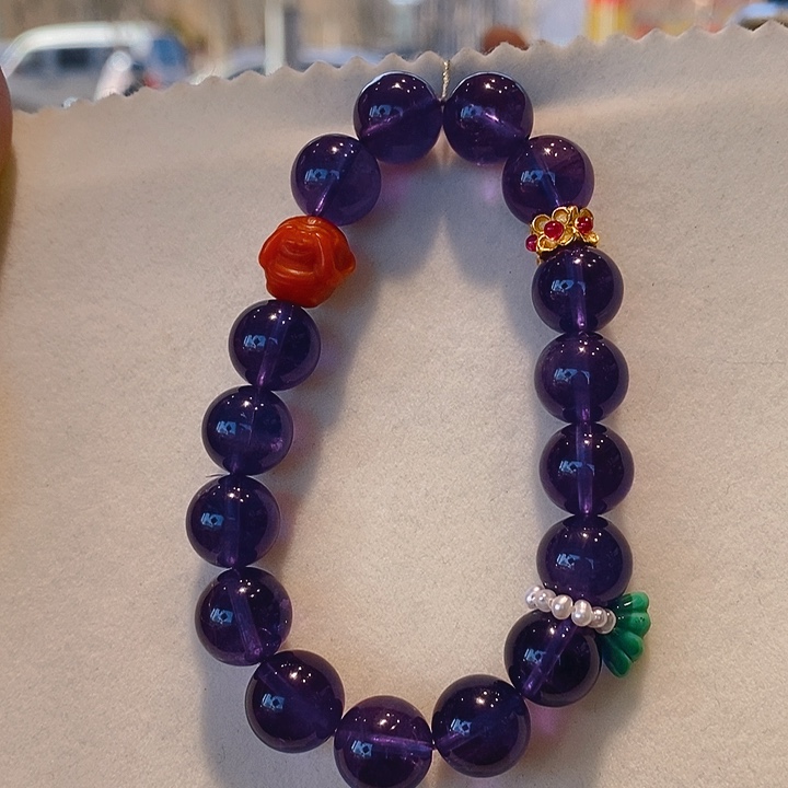 紫晶手链未镶嵌原创设计