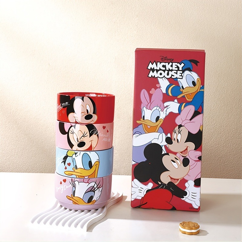 Disney迪士尼米奇系列4.6寸嘉悦碗4碗-礼盒装