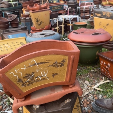 红陶紫砂花盆盆景盆栽