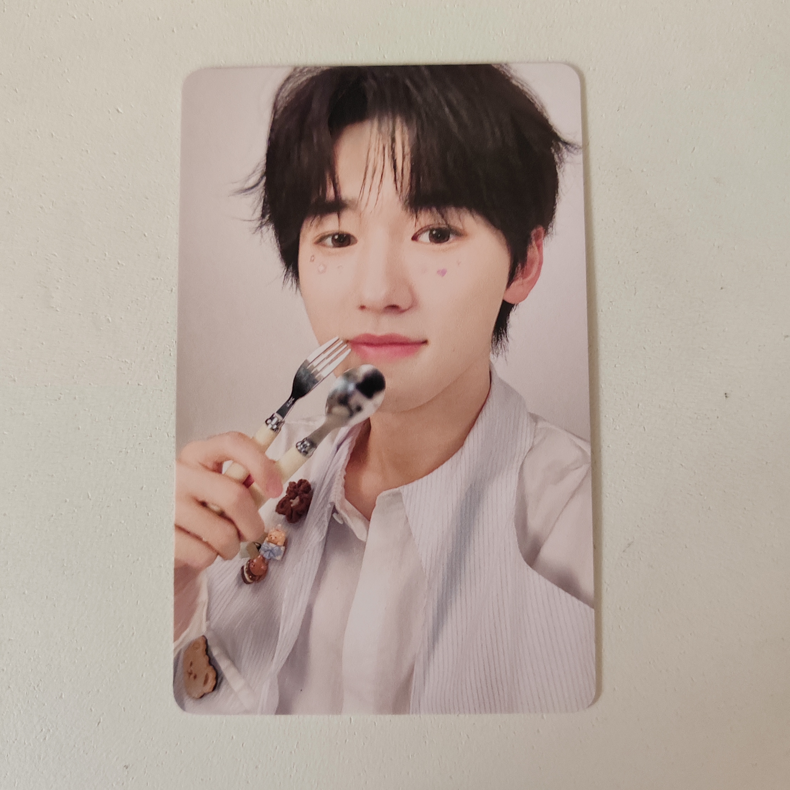 宋亚轩小卡 2025台历爱我爱我叉子