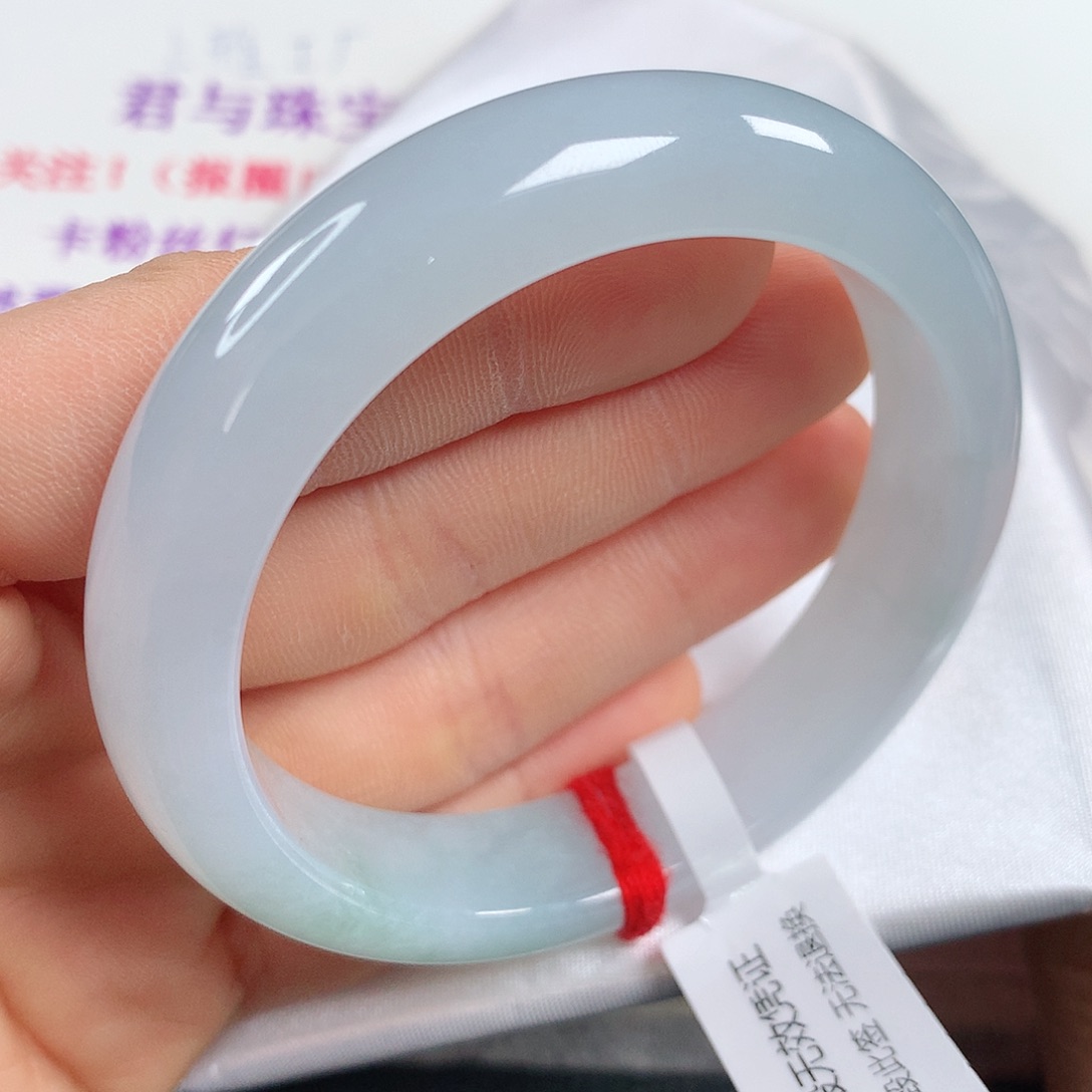 翡翠手镯未镶嵌 圆条①③②