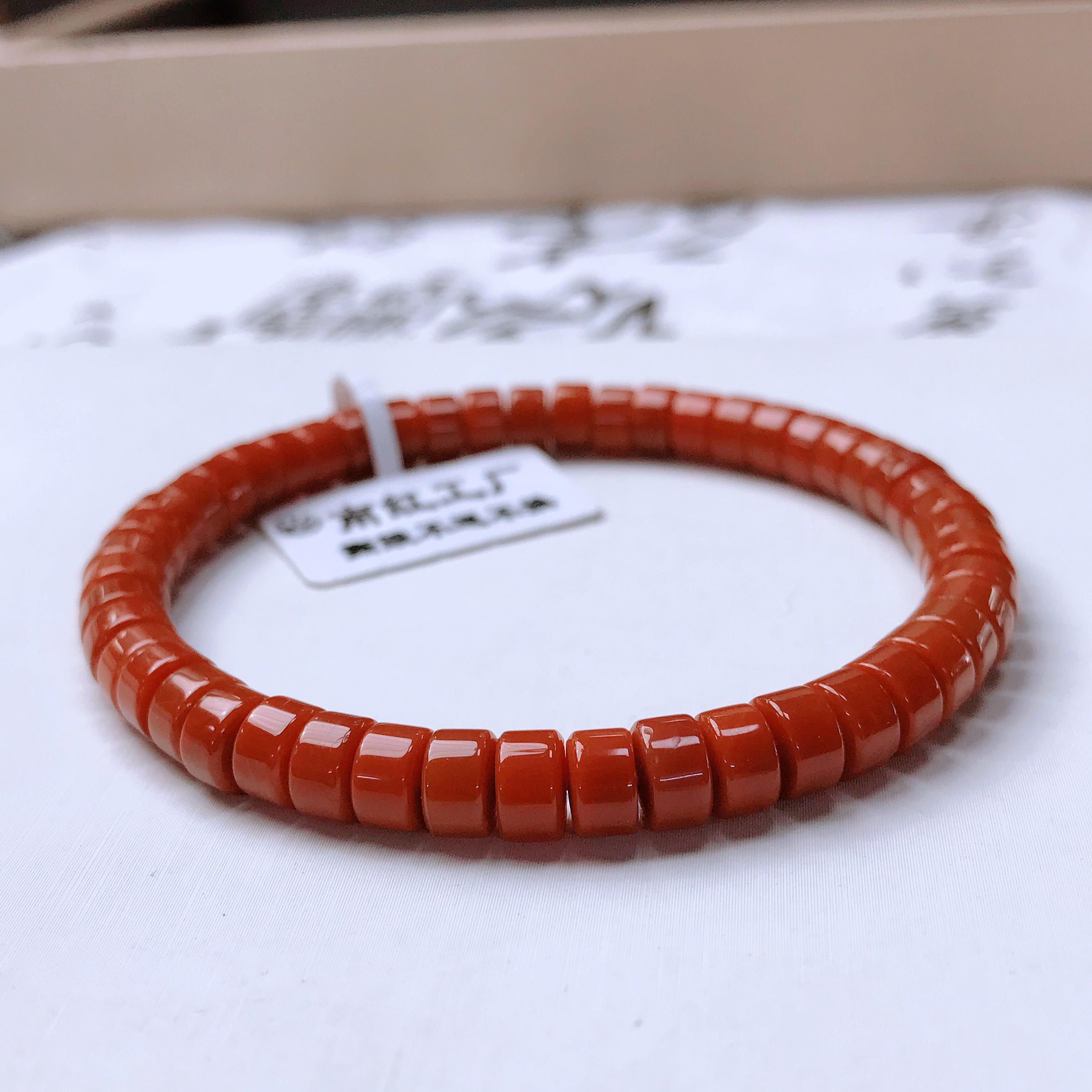 【达成珠宝】南红瓦西货头（精工归圆）直切手串6mm（多样式发其一）