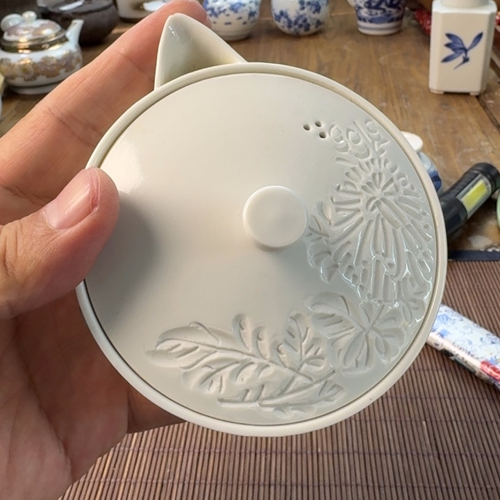 瓷片嘴暇青花瓷器杯子茶具