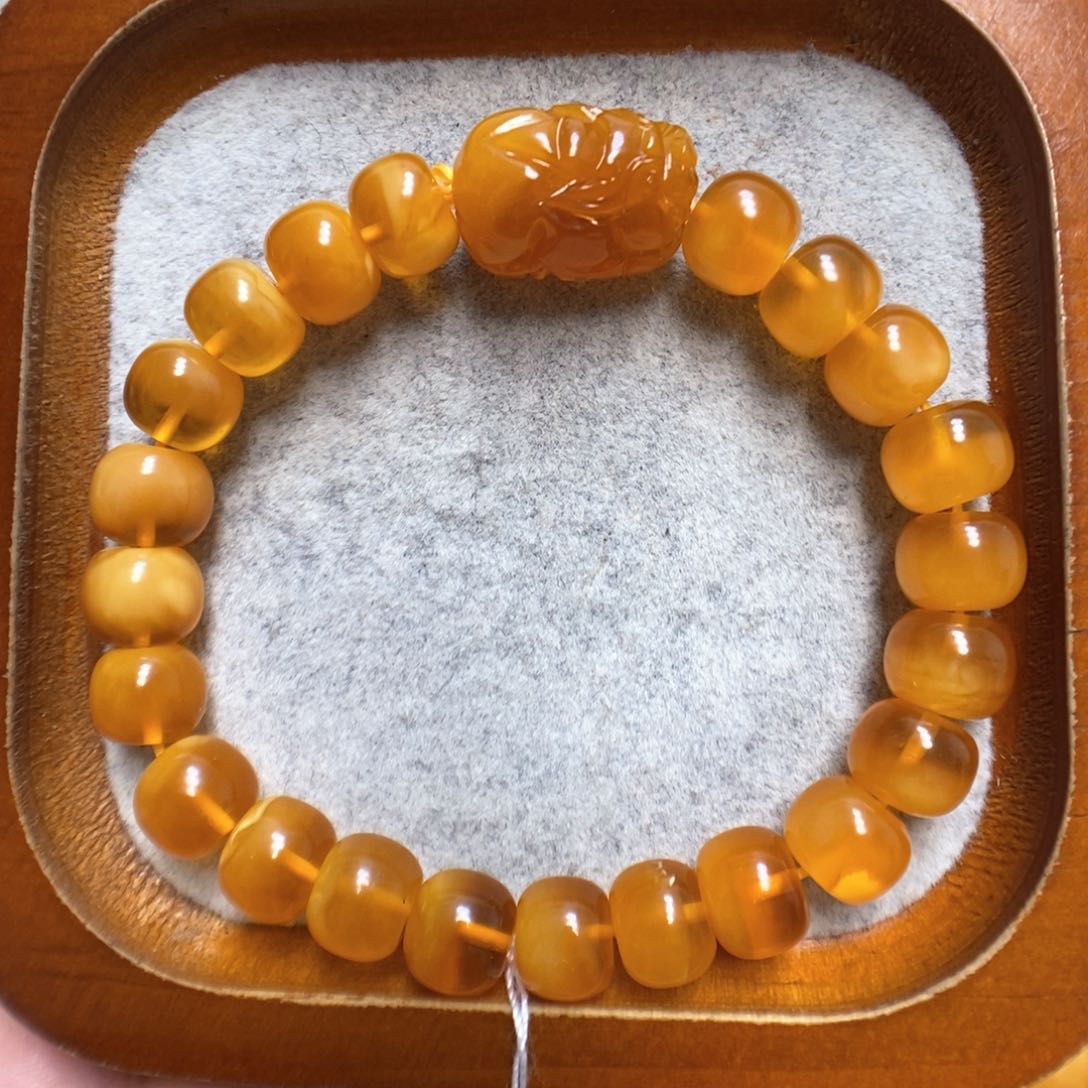蜜蜡手串未镶嵌蜜蜡