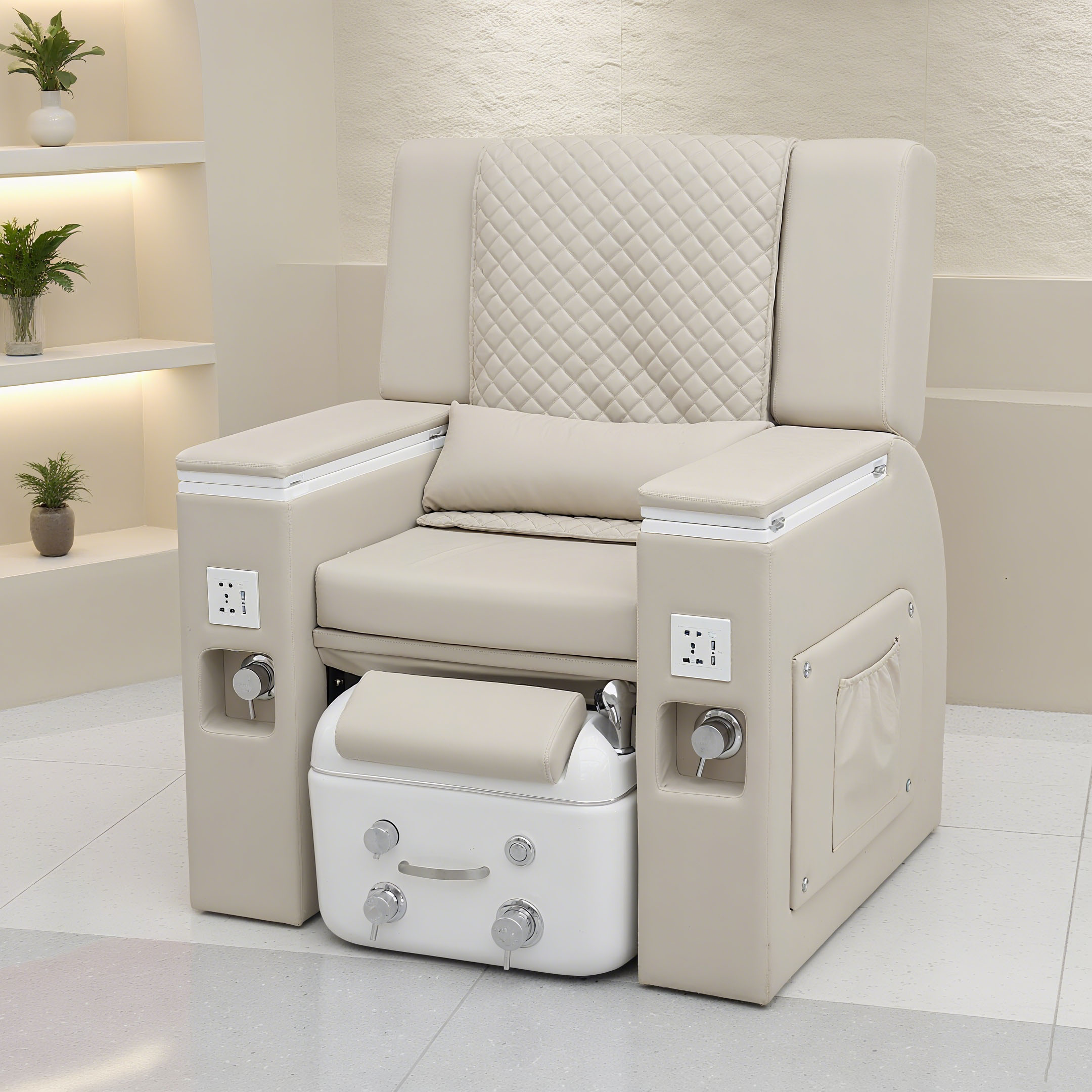 新款电动美甲沙发养发椅烫染椅纹绣美甲美睫沙发足疗洗脚沐足椅