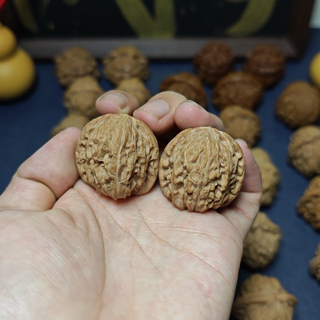 文玩核桃把件磨盘33