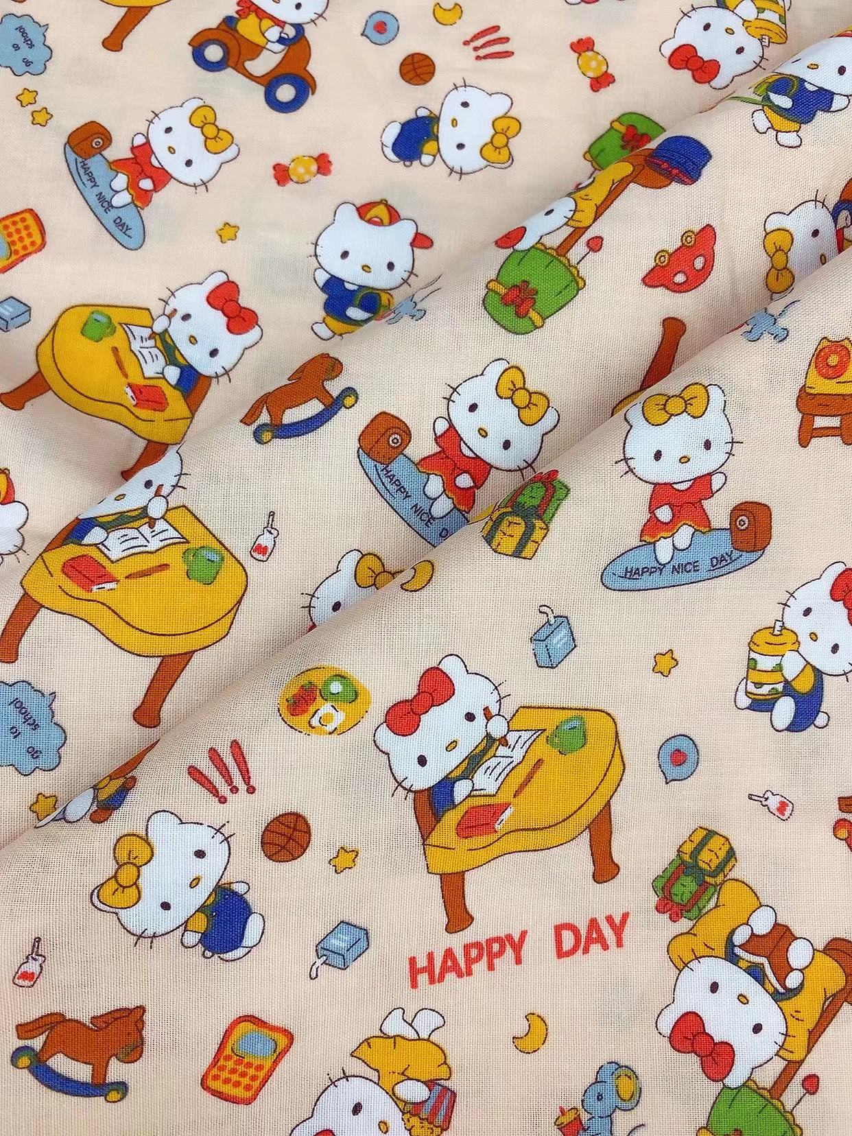 【音乐猫双层纱】全棉A类有氧双层纱纯棉布料幅宽2.5米