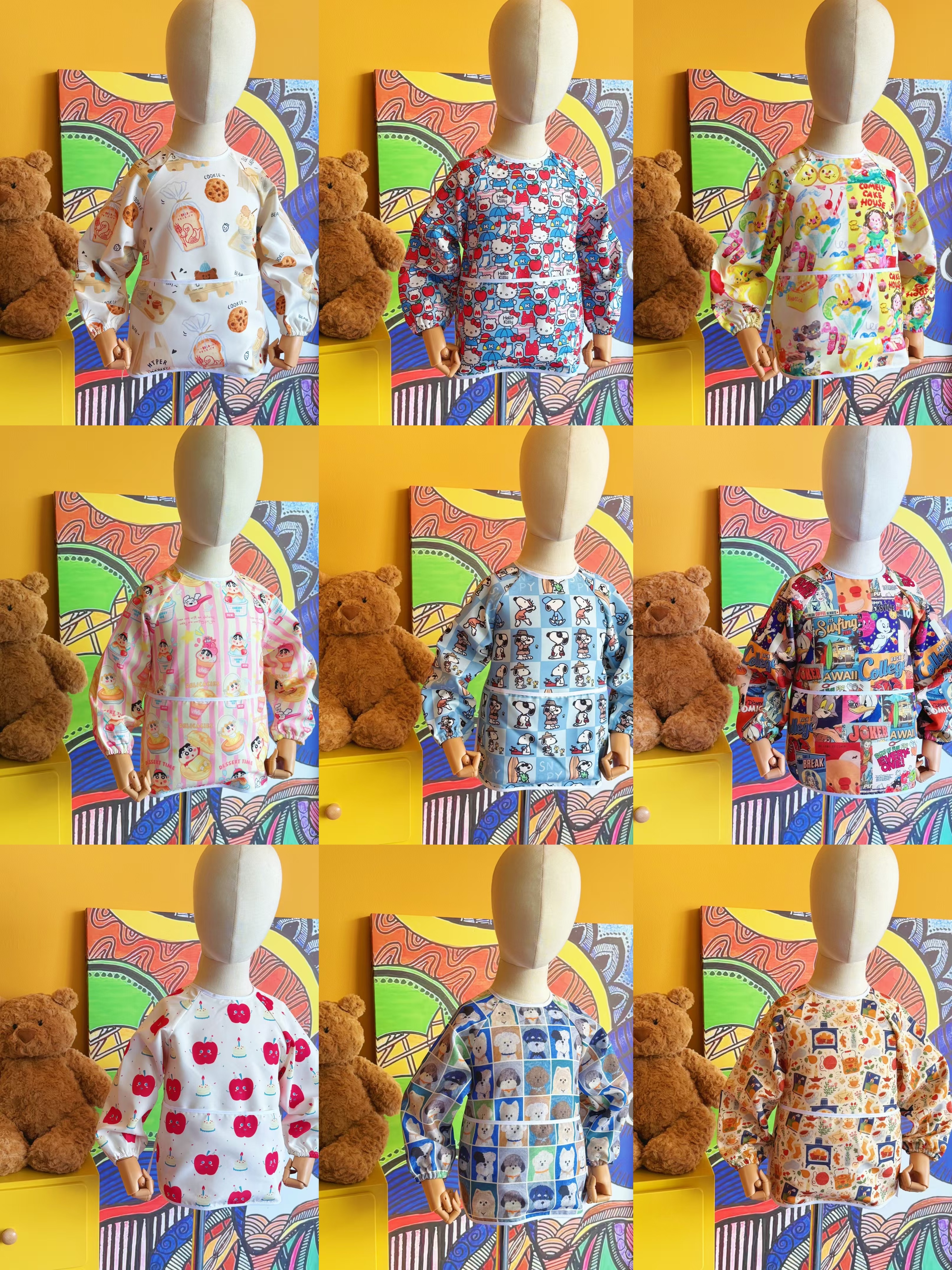 【ODUDUKIDS】好看得防水罩衣