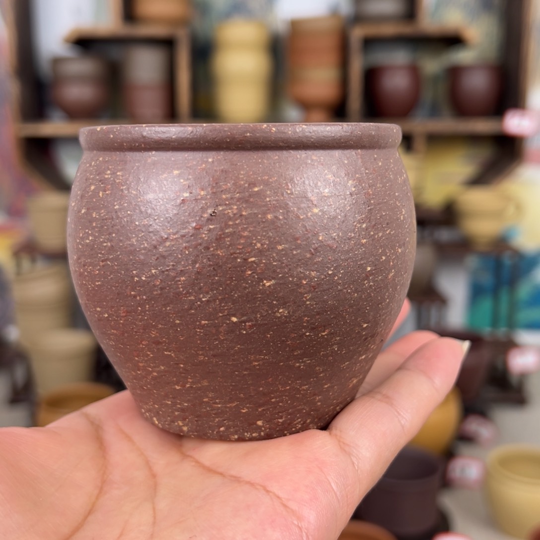 紫砂茶杯拙器甄选，纯原本矿。